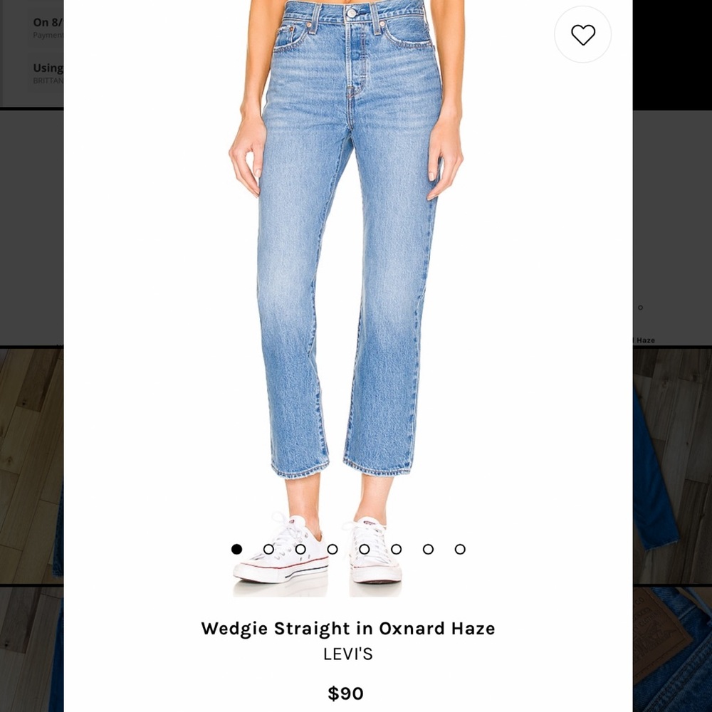 LEVI’S Wedgie Straight in Oxnard Haze Size 25
W 25 L 28 NWT